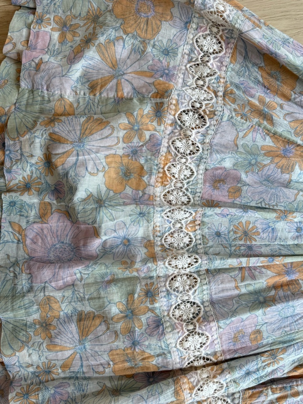 Free People Field of Dreams Maxi Top RARE Boho Lace Tunic Dress RARE - Picture 8 of 16
